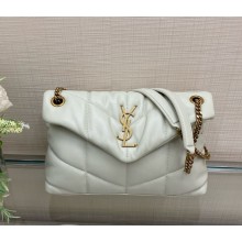 Saint Laurent  puffer small in Nappa leather BLANC VINTAGE (original quality) 2024