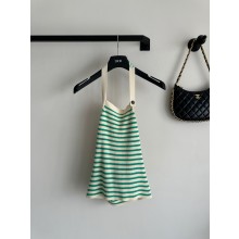 Dior Dioriviera Backless Tank Top white/green 2024
