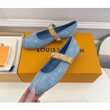 louis vuitton  Romy Flat Ballerina Monogram Denim Blue  2024