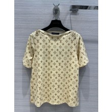 LOUIS VUITTON Monogram Print Bateau T-Shirt 1AFFYL 2024