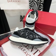 Valentino LACE AND MESH LACERUNNER SNEAKER black 2022