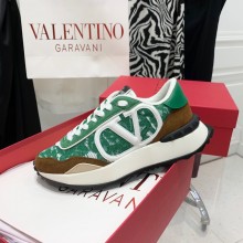 Valentino LACE AND MESH LACERUNNER SNEAKER green 2022