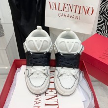 Valentino OPEN SKATE CALFSKIN AND FABRIC SNEAKER black 2022