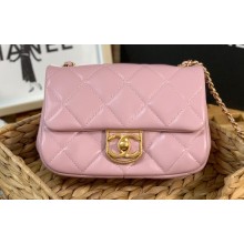 Chanel Mini Flap Bag in Lambskin AS3473 Pink 2022