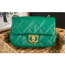Chanel Mini Flap Bag in Lambskin AS3473 Green 2022