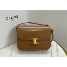 CELINE Classique Triomphe Bag in shiny calfskin BRONZE 2024