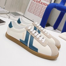  LANVIN Suede stitching cowhide and nylon fabric casual shoes LAs001