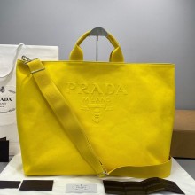 Prada Twill 3D three-dimensional canvas bag in Yellow Pb003