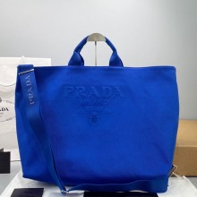 Prada Twill 3D three-dimensional canvas bag in Blue Pb006