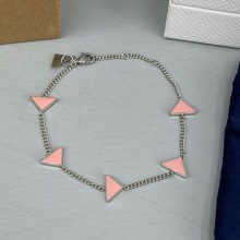 Prada Triangle logo Bracelets Pink Pe008