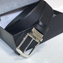 Prada Double-sided cowhide belt in black     Py001