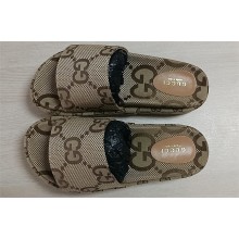 Gucci Platform Maxi GG Canvas Slide Sandals 623212 Beige 2022