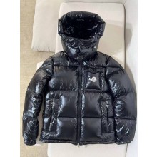 Moncler Logo Hoodie Down Jacket black 2024