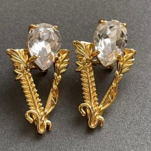 Versace Ear studs  White Ver003