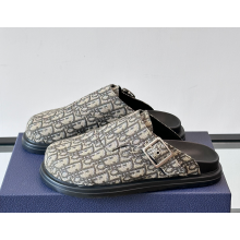 Dior Aqua Mule Beige and grey Dior Oblique Jacquard 2025