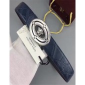 Versace Calfskin Leather Belt Stereo Buckle(99-722102)