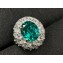 Cubic Zirconia Paraiba Tourmaline Ring 01