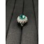 Cubic Zirconia Paraiba Tourmaline Ring 01