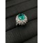 Cubic Zirconia Paraiba Tourmaline Ring 01