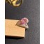 Cubic Zirconia Padparadscha Pink Sapphire Ring 02
