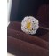 Cubic Zirconia Yellow Diamond Ring 13