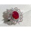 Cubic Zirconia Ruby Ring 16