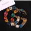 Gucci Crystal Double G multi-finger brooch ‎515149 I7486 8512 aged gold finish 2018