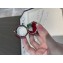 Cubic Zirconia Vanadium Emerald Ring