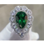 Cubic Zirconia Emerald Ring 30