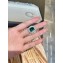Cubic Zirconia Emerald Ring 49