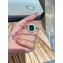 Cubic Zirconia Emerald Ring 49