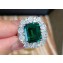 Cubic Zirconia Emerald Ring 49
