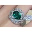 Cubic Zirconia Emerald Ring 52