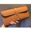 Hermers Jige Elan 29 Original Epsom Leather Clutch Bag Brown