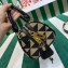 Prada Symbole embroidered fabric top-handle 1BB846 Black 2023
