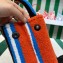 Prada Embroidered handbag 1BA343 Orange 2023