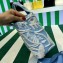 Prada Embroidered handbag 1BA343 Blue 2023