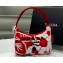 Prada Re-Edition 2000 Embroidered Drill mini bag 1NE515 Red 2023