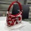 Prada Re-Edition 2000 Embroidered Drill mini bag 1NE515 Red 2023