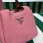 Prada Leather handbag 1BA349 Pink 2023
