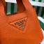 Prada Leather handbag 1BA349 Orange 2023