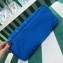 Prada Medium Tote Bag in Canvas and Wood 1BG349 Blue 2023