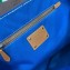 Prada Medium Tote Bag in Canvas and Wood 1BG349 Blue 2023