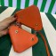 Prada Saffiano Leather Triangle mini-pouch bag 1NR015 Orange 2023