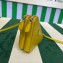 Prada Saffiano Leather Triangle mini-pouch bag 1NR015 Yellow 2023