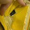 Prada Saffiano Leather Triangle mini-pouch bag 1NR015 Yellow 2023
