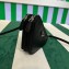 Prada Saffiano Leather Triangle mini-pouch bag 1NR015 Black 2023