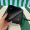 Prada Saffiano Leather Triangle keychain trick 1TL445 Black 2023