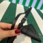 Prada Saffiano Leather Triangle keychain trick 1TL445 Black 2023