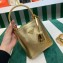 Prada Small Saffiano Leather Panier Bag 1BA217 Gold 2023